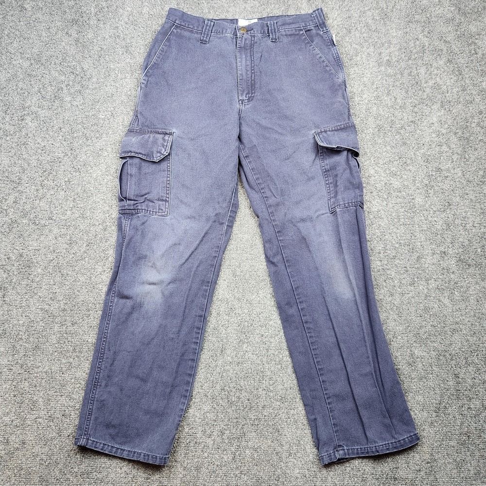 Tyndale Pants Mens 30x30 Blue‎ FR Cargo Canvas Workwear Flame Resistant Made USA